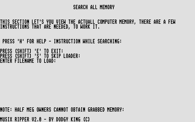 Musix Ripper atari screenshot
